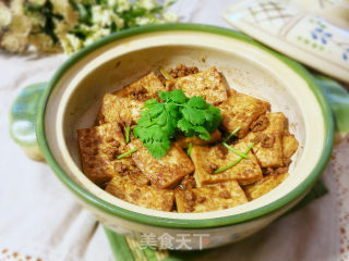 砂煲肉末焖豆腐的做法