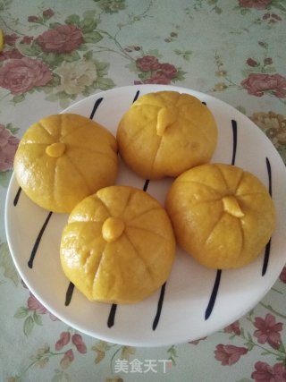 南瓜豆沙包的做法