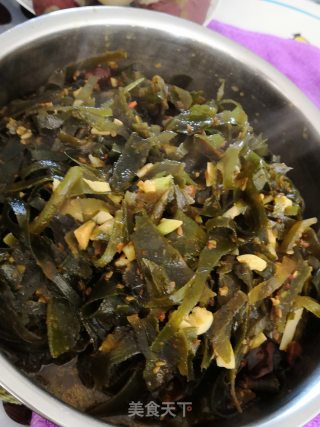 蒜香辣酱海带丝的做法
