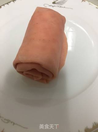 火龙果毛巾卷的做法