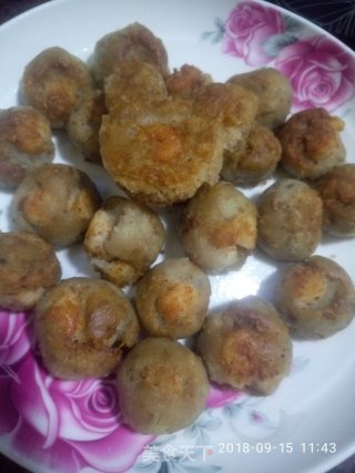 香芋虾仁煎的做法