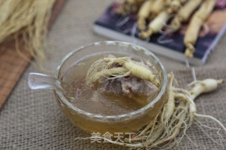 人参枸杞排骨尚汤 强身，补气血，养颜，提高免疫力的做法