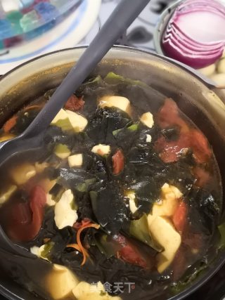 海菜嫩豆腐汤的做法