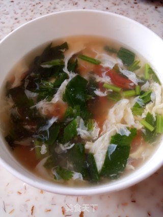 西红柿鸡蛋菠菜汤的做法