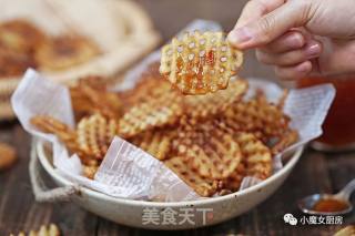 华夫薯片，假期必备零食的做法