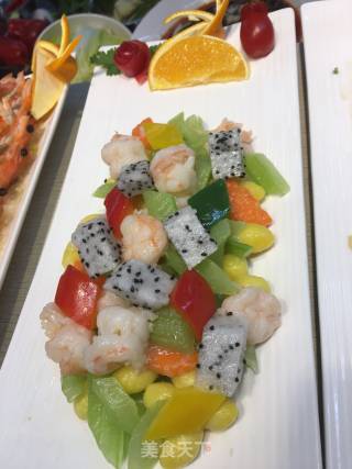 西芹白果炒虾仁的做法