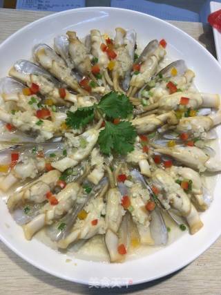 蒜蓉粉丝蒸蛏子的做法