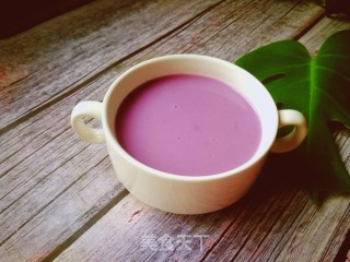 紫薯花生米糊的做法