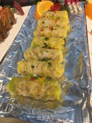 碧绿蒸肉丝卷的做法