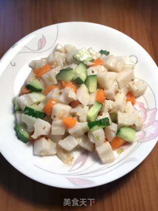 素炒藕丁的做法