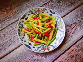 芦笋茭白的做法