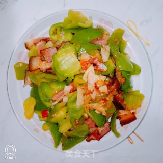 青椒炒腊肉的做法