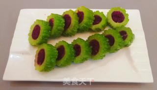 苦瓜桂花紫薯卷的做法
