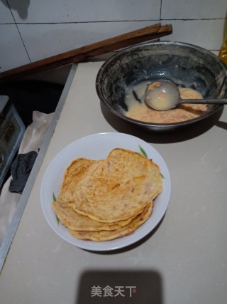 胡萝卜火腿煎饼的做法
