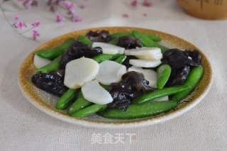 木耳山药炒甜豆的做法