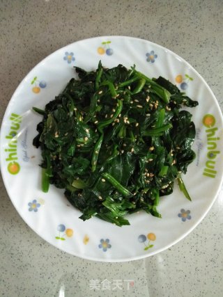 家常糖醋菠菜的做法