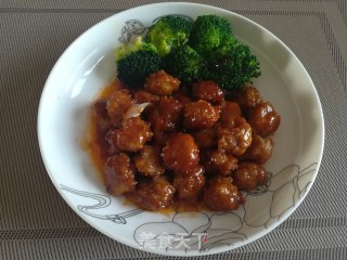 茄汁莲藕肉丸的做法