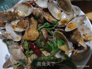 辣炒花蛤的做法