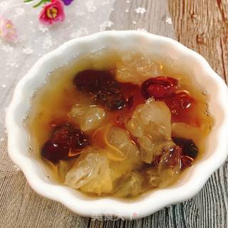 皂角米桃胶炖银耳的做法