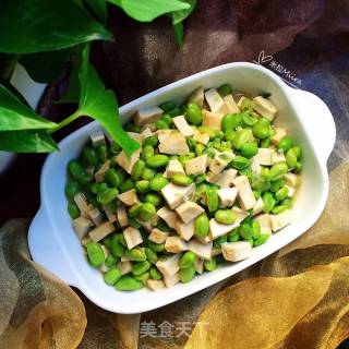 毛豆炒豆干的做法