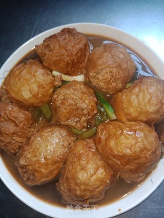 红烧面筋塞肉的做法
