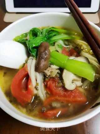 青菜牛肉面的做法