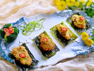 海苔香酥生蚝的做法