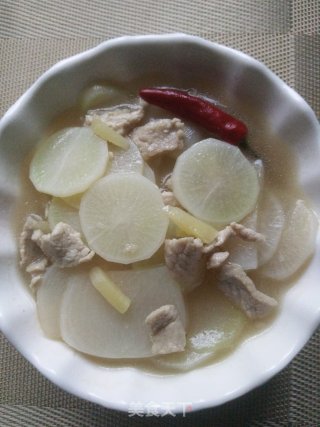 萝卜肉片汤的做法