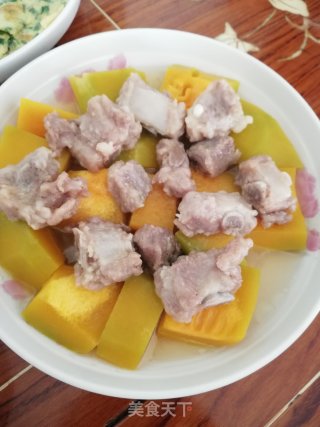 南瓜蒸排骨的做法