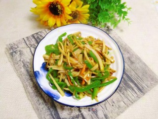 青椒蚝油杏鲍菇的做法