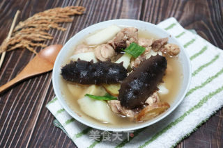 山药鸡肉炖海参的做法