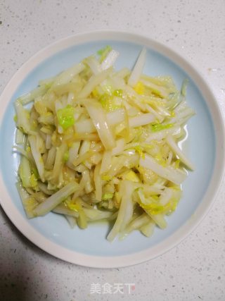 醋溜白菜丝的做法