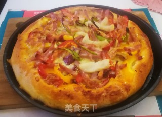卷边火腿披萨的做法