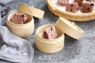 杂果紫薯糕的做法