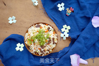 风干牦牛肉焖饭的做法