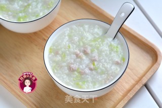肉末青菜粥的做法