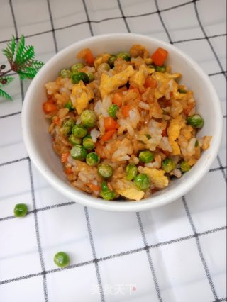 时蔬炒饭的做法