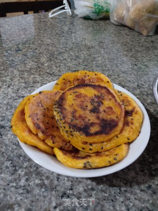 南瓜芝麻饼的做法
