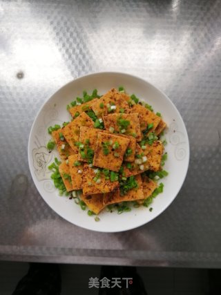 香煎椒盐豆腐的做法