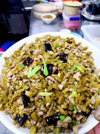 酸江豆炒肉沫——开芯苞谷的做法