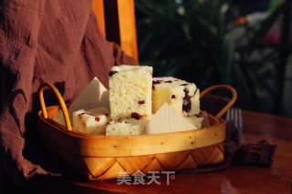 牛奶蔓越莓发糕的做法