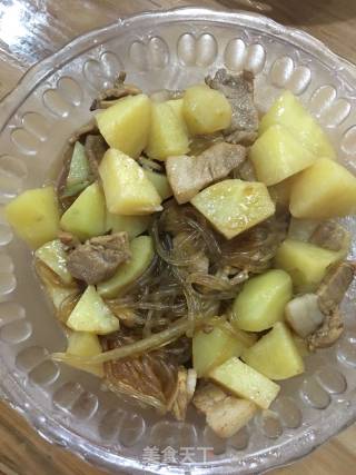 土豆猪肉炖粉条的做法