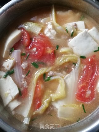 白菜豆腐汤的做法