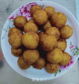 香酥红薯糯米丸子的做法