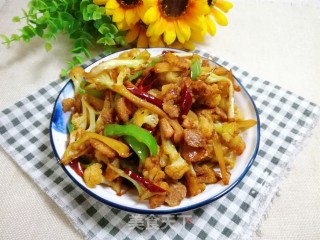干煸菜花的做法