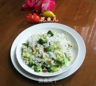 西兰花香干炒饭