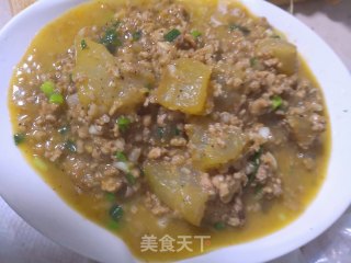 冬瓜炖肉末——开芯苞谷的做法