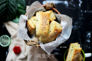 咸香葱花千层饼---发面版的做法