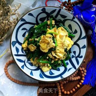 菠菜炒蛋的做法