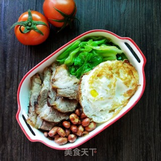 卤肉拼饭的做法